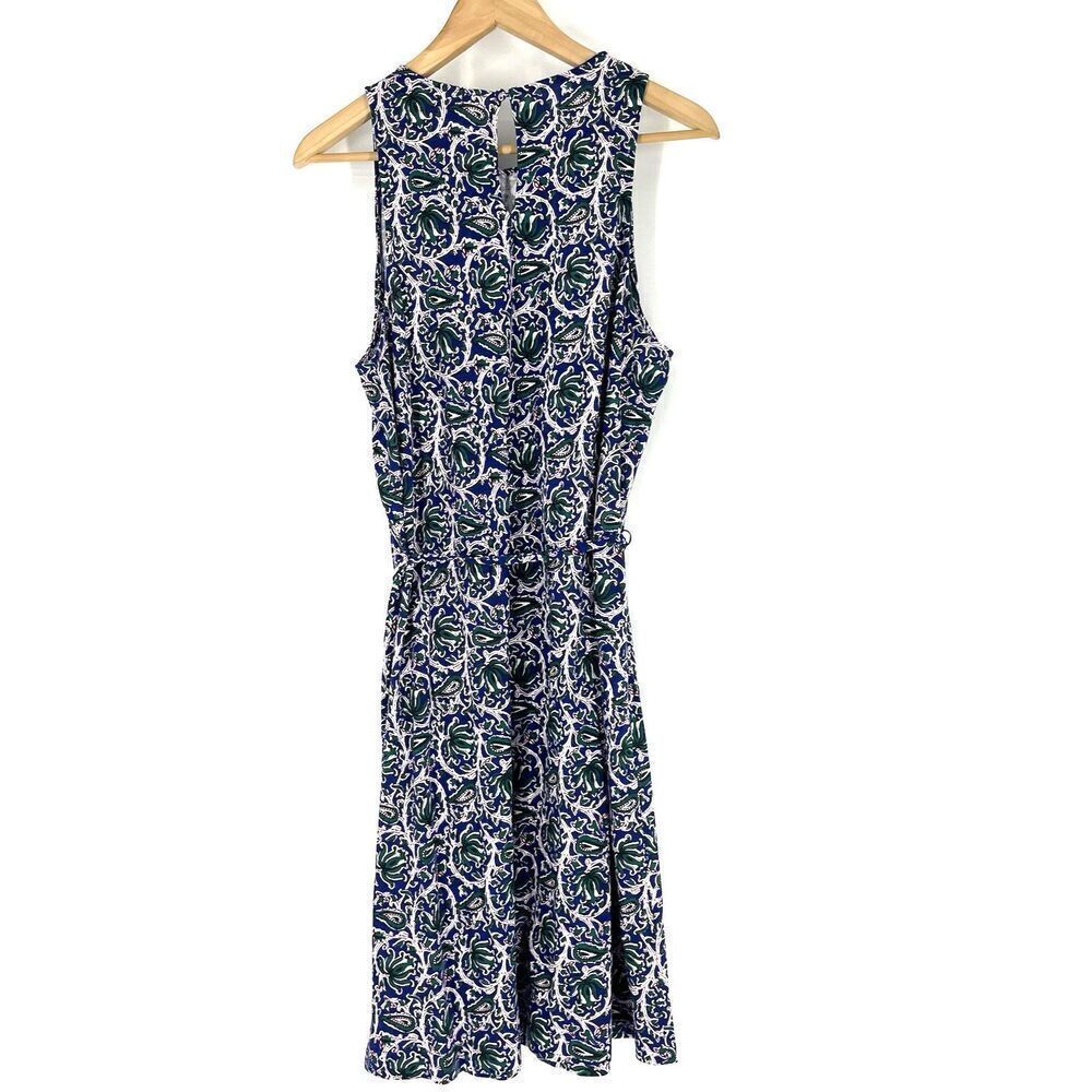 Boden Tank Dress Size 12 Long Swing Jersey High Neck Festival Sleeveless Print - Picture 5 of 9